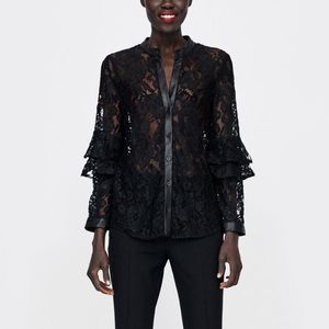 Mixed Lace Shirt